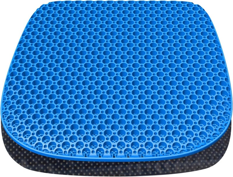 TONINT Large Gel Seat Cushion for Long Sitting with Non-Slip Cover,Soft & Breathable,Seat Cushion for Chair,Car,Office,Desk Chair,Wheelchair - Image 1